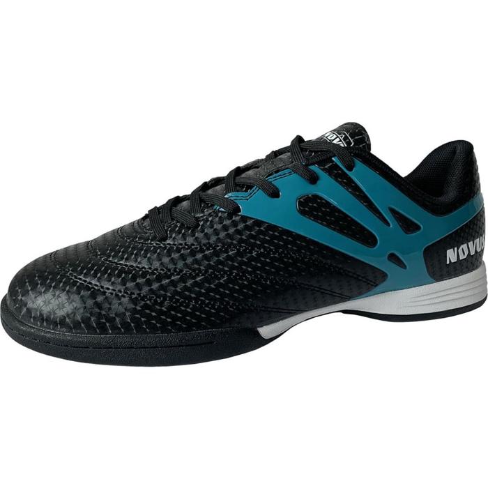 Бутсы футбольные Novus NSB-20 INDOOR, цвет чёрно-голубой, размер 30 - Фото 1