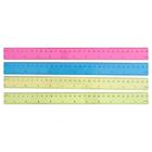 Линейка пластиковая Calligrata, 30 см, двухсторонняя шкала, МИКС - Фото 1
