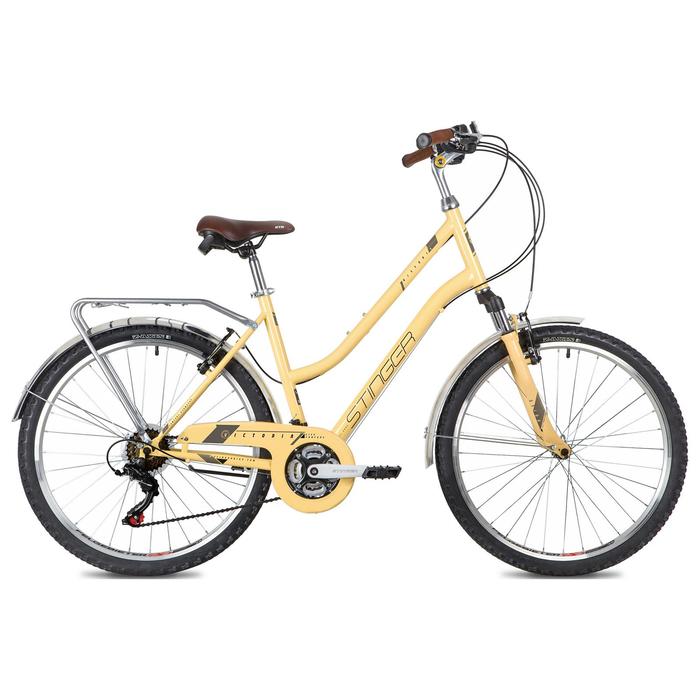 Велосипед 26" Stinger Victoria, цвет бежевый, размер 15" - Фото 1