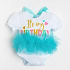 Боди для девочки «Крошка Я» Birthday, рост 86-92 см - Фото 5