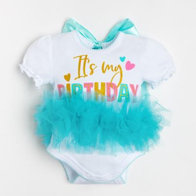Боди для девочки «Крошка Я» Birthday, рост 86-92 см