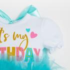 Боди для девочки «Крошка Я» Birthday, рост 86-92 см - Фото 7