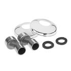 Смеситель для ванны ZEIN Z0155, кран-букса 1/2", душевая лейка и шланг, хром - Фото 7