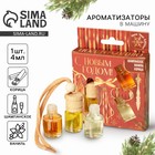 Ароматизаторы в машину новогодние «Большого счастья» на Новый год, шампанское, ваниль, корица (набор 3 шт) - Фото 1