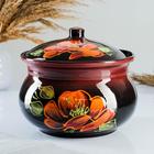 Супница Псковский гончар «Мак на чёрном», 3.6 л, керамика - Фото 1