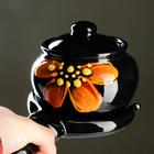 Горшочки для запекания Псковский гончар «Божья коровка», набор 4 шт., 850 мл, с ухватом, керамика - Фото 6