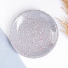 Набор тарелок для блинов Псковский гончар «Ромашка двойная», 7 предметов: 6 шт. d=16 см, 1 шт. d=24 см, серый - Фото 4