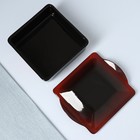 Набор для холодца "Квадро" 3х0,9л, мак на черном - фото 24996210