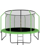 Батут ONLYTOP, d=366 см, высота сетки 173 см, с лестницей, цвет зелёный 5392844 - фото 14601055