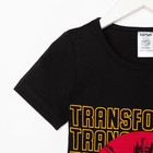 Футболка детская Transformers, рост 86-92, чёрный 6708155 - фото 14811586