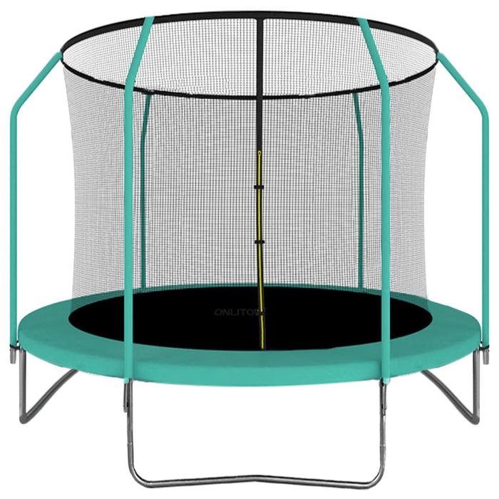 Батут ONLITOP, d=305 см, с сеткой высотой 173 см, цвет зелёный - Фото 1