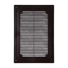 Решетка вентиляционная VENTSFERA РВРс, 200х 300 мм, разъемная, с сеткой, коричневая - фото 35928422