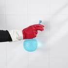 Перчатки хозяйственные резиновые Доляна, размер S, плотные, 50 гр, цвет красный - Фото 8