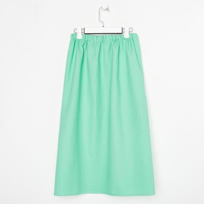 Полотенце банное Этель «Парео» с карманом 80×140 см цв.нежный лайм, 100% хл, вафля 240 г/м²