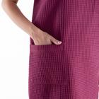 Полотенце банное Этель «Парео» с карманом 80×140 см цв. темная сирень, 100% хл, вафля 240 г/м² - Фото 3