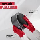 Перчатки хозяйственные резиновые Доляна, размер M, плотные, 50 гр, цвет красный - Фото 3