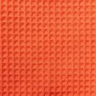 Полотенце вафельное Этель 70*140 см. цв.оранжевый коралл, 100% хл, пл 240 г/м2 - Фото 2