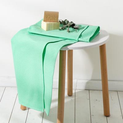 Полотенце вафельное «Этель», 70×140 см, хлопок 100%, мятное