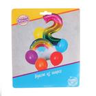 Воздушные шары «Цифра 2», фольга, латекс, набор 7 шт. - Фото 2