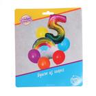 Букет из шаров «День рождения – облако. 5 лет», фольга, латекс, набор 7 шт. - фото 42609493