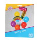 Букет из шаров «День рождения – облако. 7 лет», фольга, латекс, набор 7 шт. - Фото 2