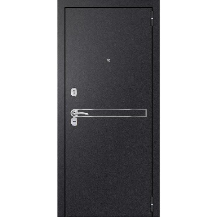 Входная дверь «Хит 9 Nova», 860 × 2050 мм, левая, цвет чёрный шёлк / сандал серый - Фото 1