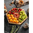 Менажница Доляна «Ромб», 27×27 см, 4 секции, дерево берёза - Фото 7