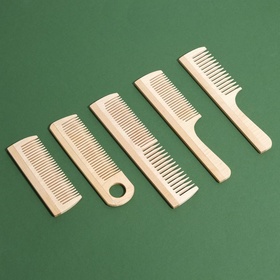 Расчёска деревянная МИКС (комплект 5 шт)