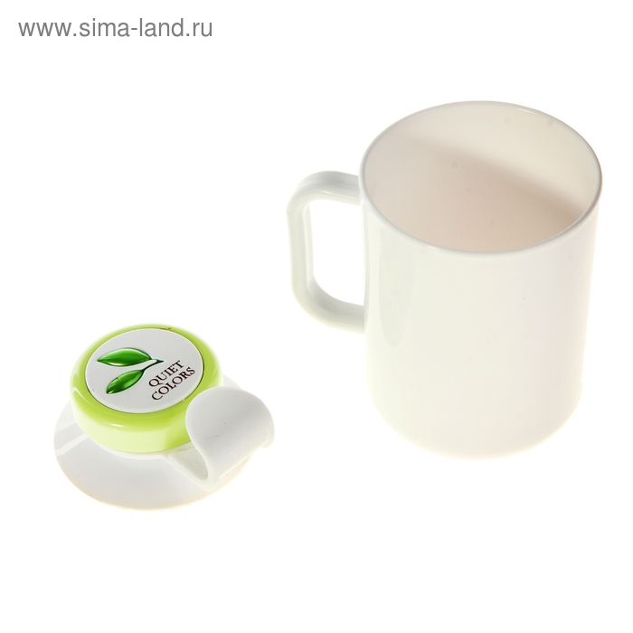 Стакан для ванной «Спокойствие цвета», с держателем на присоске - Фото 1