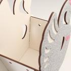 Кашпо деревянное "Белый лебедь на пруду", белый, 25,8х11,8х24,4 см - фото 53683526