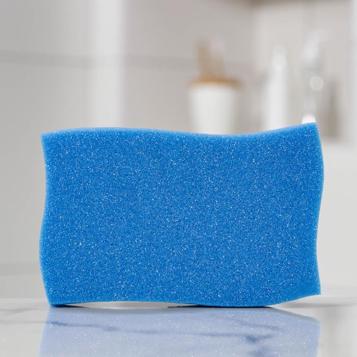 Губка для тела «Волна», 8×14×4 см, МИКС