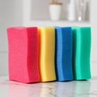 Губка для тела «Волна», 8×14×4 см, МИКС - Фото 2