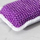 Губка для тела с эффектом пилинга, 10×12×4 см, МИКС - Фото 4