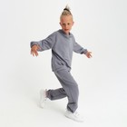 Костюм детский (худи, брюки) MINAKU, серый, рост 122 см - Фото 10