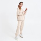 Костюм детский (худи, брюки) Casual Collection KIDS цвет бежевый, рост 104 - фото 27132492