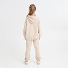 Костюм детский (худи, брюки) Casual Collection KIDS цвет бежевый, рост 104 - фото 27132490