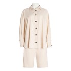 Комплект женский (рубашка, шорты) MINAKU: Casual Collection цвет бежевый, р-р 44 6854757