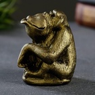 Фигурка гипс «Обезьяна», состаренная латунь, 6×8×7 см - Фото 3