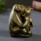Фигурка гипс «Обезьяна», состаренная латунь, 6×8×7 см  (артикул 7004730)  большой выбор товаров оптом и в розницу по низким ценам с доставкой