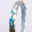 Ободок для волос с косой новогодний, голубой «Эльза», Холодное сердце - Фото 5