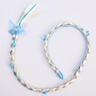 Ободок для волос с косой новогодний, голубой «Эльза», Холодное сердце - Фото 2