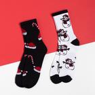 Набор новогодних мужских носков "Snowman" р. 41-44 - Фото 2
