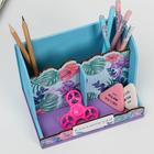 Органайзер с местом под телефон «Вдохновляй», цветы, 17,5 х 12,3 х 12 см  (артикул 7030451)  большой выбор товаров оптом и в розницу по низким ценам с доставкой