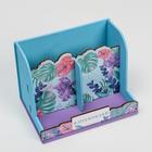 Органайзер с местом под телефон «Вдохновляй», цветы, 17,5 х 12,3 х 12 см  (артикул 7030451)  большой выбор товаров оптом и в розницу по низким ценам с доставкой