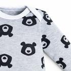 Боди с длинным рукавом Крошка Я «Мишки», рост 62-68 см - фото 39658644