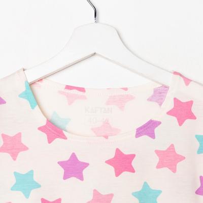 Пижама женская (футболка, шорты) KAFTAN Stars, размер 40-42