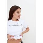 Пижама женская (футболка, шорты) KAFTAN Morning, размер 48-50 - фото 57946449