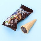 Вафельный рожок «Панда» с начинками со вкусом сгущенного молока и шоколада (ассорти), 3 кг - Фото 5