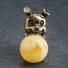 Сувенир "Собака", латунь, янтарная смола, 2,9х1,5х2,0 см - Фото 5