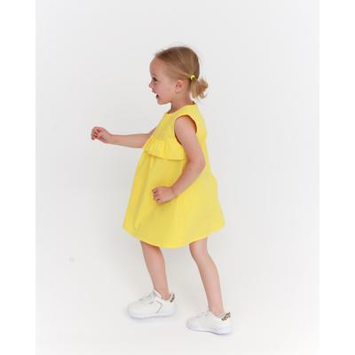 Платье для девочки KAFTAN: Summer cotton, жёлтое, рост 122-128 см
